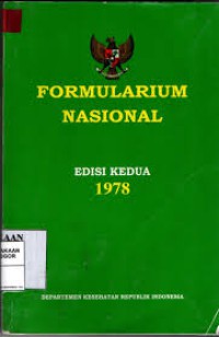 Image of Formularium Nasional, Edisi Kedua