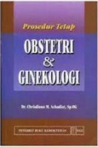 Image of Prosedur Tetap Obstetri dan Ginekologi